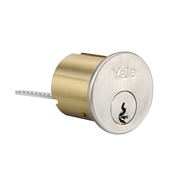 Yale Commercial 6 Pin Standard Rim Cylinder with GB Keyway US26D (626) Satin Chrome Finish 1109GB626 - main